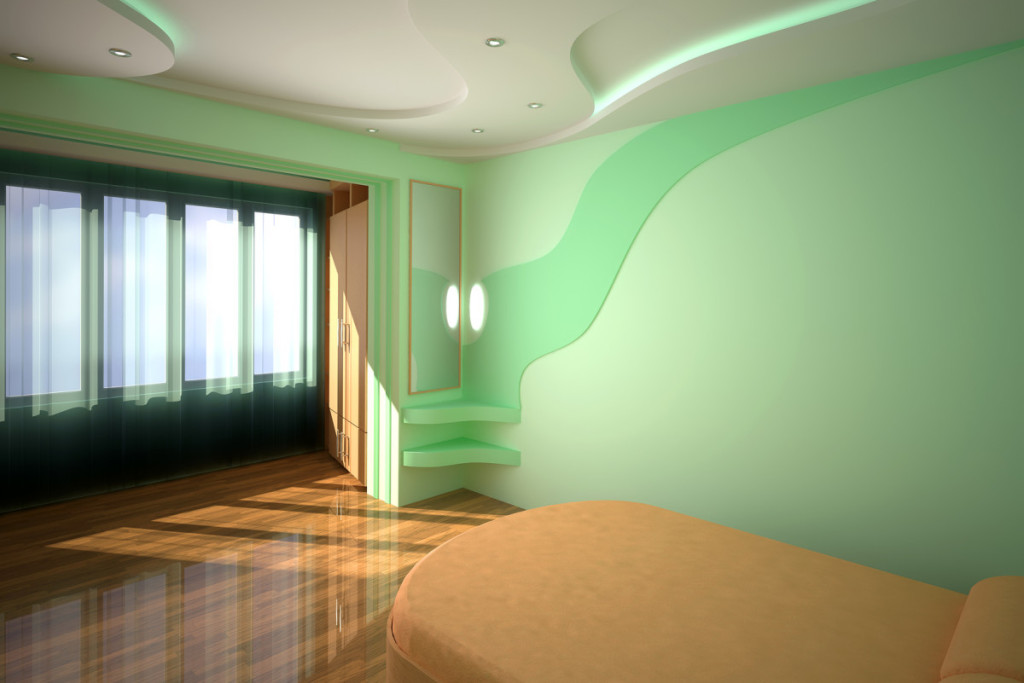 3D interior bedroom